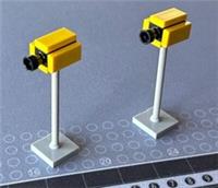 LEGO 2x Speed Camera Street Furniture Road Town City Scenery