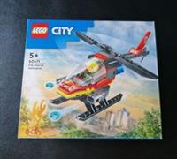 LEGO City Fire Rescue Helicopter Toy Vehicle Set 60411