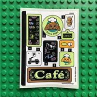 LEGO Sticker Sheet for Friends Set 42618 Heartlake City Cafe - Stickers Only