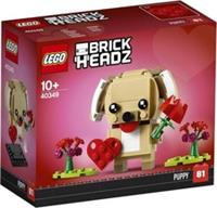 LEGO BRICKHEADZ Valentines Puppy New Sealed Retired Anniversary Gift Set 40349
