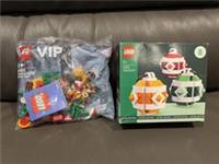 LEGO 40604 Christmas Decor Bauble LEGO 40609 Christmas Fun VIP Add-On Pack