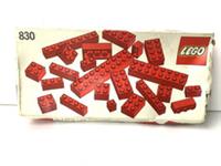 LEGO 830 Universal Building set : Red Brick Parts - New Sealed 1980 Vintage