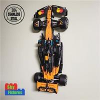 Wall mount bracket for LEGO Technic McLaren MCL39 F1 42228 STAINLESS STEEL