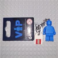 LEGO GEAR - 6339348 - VIP BLUE MINIFIGURE KEYRING/KEYCHAIN WITH LOGO TILE - NEW