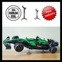 Display stand for LEGO Aston Martin Aramco AMR25 42240 STAINLESS STEEL