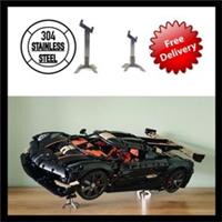 Display Stand for LEGO Koenigsegg Sadair's Spear Megacar 42232 STAINLESS STEEL