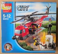LEGO CITY: Fire Helicopter Building Toy New Sealed Retired Set Damaged Box 60010