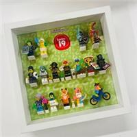 Display Frame for Lego Series 19 Minifigures 71025 No Figures 27cm