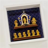 Display case Frame for Lego Harry Potter 20th Anniversary minifigures 27cm