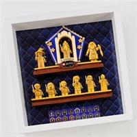 Display case Frame for Lego Harry Potter 20th Anniversary minifigures 27cm