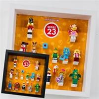 Display frame for Lego Series 23 71034 minifigures multi choice 27cm 25cm case