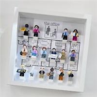 Display frame for Lego The Office 21336 minifigures multi 27cm 25cm case