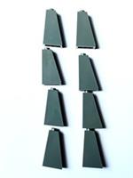 8x New Genuine Dark Bluish Gray LEGO Slope 2x1x3 Hollow stud 75 part 4460b