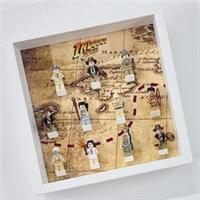 Display frame case for Lego Indiana Jones minifigures 77015 77013 77012 27cm