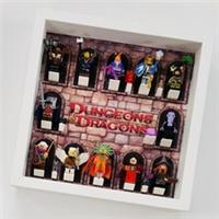 Display frame case for Lego 71047 Dungeons and Dragons minifigures 27cm