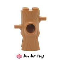 LEGO Minifigure Tree Trunk Costume, Branch, Hole for Face Medium Nougat F28