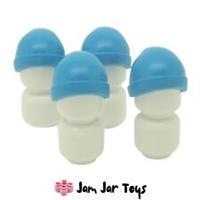 LEGO Minifigure Hats - Cap / Ski / Beanies - Dark Azure 4 x NEW HG8