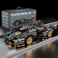 Building Blocks Technical Race Super Sport Car Block Set Gold V12 Lamborghini