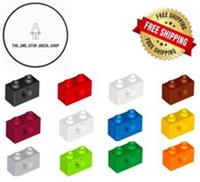 LEGO Technic Brick 1 x 2 with Hole ( 10 Pack ) 3700 Choose Colour NEW FREE P&P