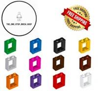 LEGO Window 1 x 2 x 2 Flat Front ( 5 Pack ) 60592 Choose Colour NEW FREE P&P