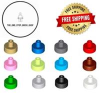 LEGO Round Tile 1x1 with Hollow Bar ( 5 Pack ) 20482 Choose Colour NEW