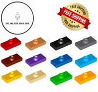 LEGO 1 x 2 Plate with Jumper Stud ( 10 Pack ) 15573 Choose Colour NEW FREE P&P