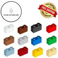 LEGO Brick 1x2 With Grille Flutes ( 10 Pack ) 2877 Choose Colour NEW FREE P&P