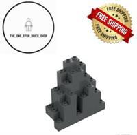 LEGO Dark Bluish Gray Rock Panel 3 x 8 x 7 Triangular ( 5 Pack ) 6083 NEW