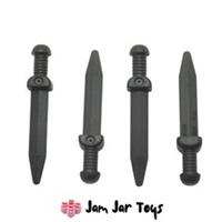LEGO Roman Swords Weapons Thick Crossguard - Black - 4 x NEW W40