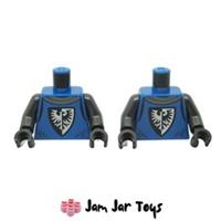 LEGO Black Falcon Knight X 2 NEW Minifigure Torso Castle Kingdoms - T7