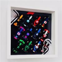 Display frame for Lego Formula One 71049 F1 Series Collectible Race Cars 27cm