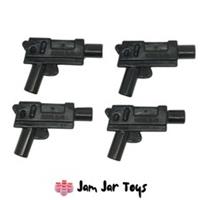 LEGO Submachine Gun Weapon Automatic Pistol Medium Barrel 4 x NEW W47