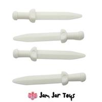 LEGO Roman Swords Weapons Thick Crossguard - White - 4 x NEW W39