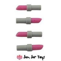 LEGO Lipstick Pink with Light Bluish Grey Handle 4 x NEW A23