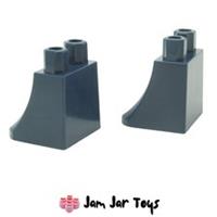 LEGO Minifigure Legs 2 x NEW Dark Blue Lower Body Skirt L18