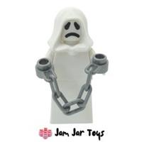 LEGO Ghost Minifigure White Hood Chain Skirt Dual Head NEW 10273 TWN392 F16