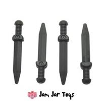 LEGO Roman Sword Weapon Black Thick Crossguard x4 NEW Castle Minifigures W40