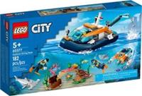 LEGO CITY 60377 EXPLORER DIVING BOAT New Sealed Sent Securely Boxed Retired Set