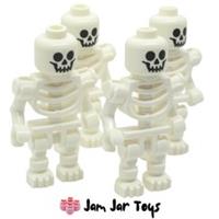 LEGO Minifigure Skeletons 4x NEW Halloween Monster Castle Army Build F5