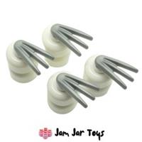 LEGO Wolverine Claws x4 - Flat Silver Minifigure Weapons Blades NEW W28