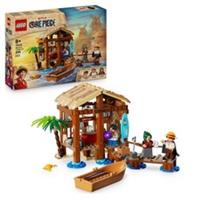 LEGO ONE PIECE Windmill Village Hut Toy with a Boat, Young Luffy, Shanks Mak...