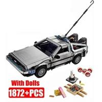 *NEW* MOC 10300 Back to the Future Time Machine Building Blocks ICONS 1872pcs