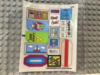 Lego The Simpsons STICKER SHEET ONLY for set 71006 The Simpsons House - RARE!!!