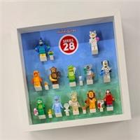 Display frame for Lego Series 28 minifigures set 71051 27cm case