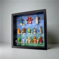Display frame for Lego Series 28 minifigures 71051 27cm case