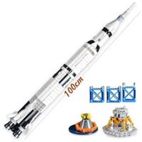 The Apollo Saturn V Build Toy Set Building Blocks Space Rocket NASA UK Seller