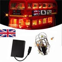 LED Light Lighting USB Kit Just For Lego London Bus 10258 Bricks Building Toys