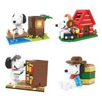 UK Peanuts Snoopy Building Blocks Magic Blocks Mini Building Challenging Kid