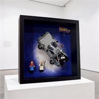 Display frame for Lego Speed Champions Back To The Future 2 Time Machine 77256