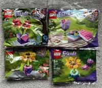4 NEW LEGO FRIENDS POLYBAGS 30404 30408 30411 30417 FLOWER TULIP BUTTERFLY
